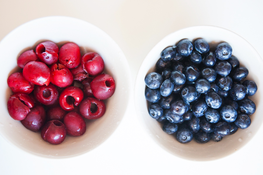 Blueberry-Cherry Brownie Fireworks Tart-5