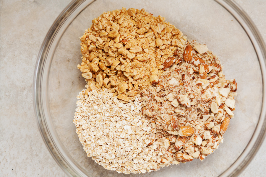 Crunchy Peanuts, Almonds, and Oats Bars-3