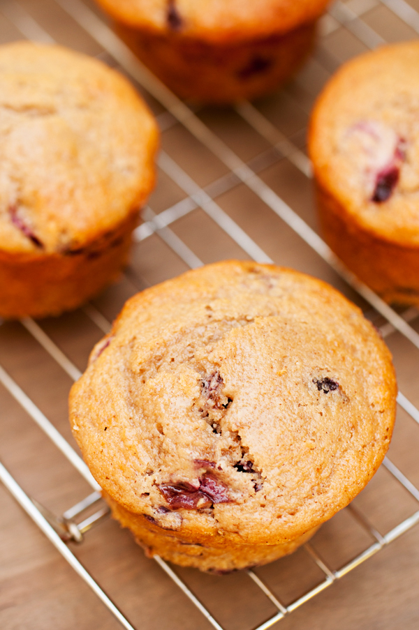 Jumbo Cherry Brown Butter Muffins-17