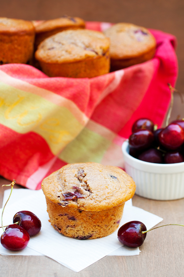 Jumbo Cherry Brown Butter Muffins-18