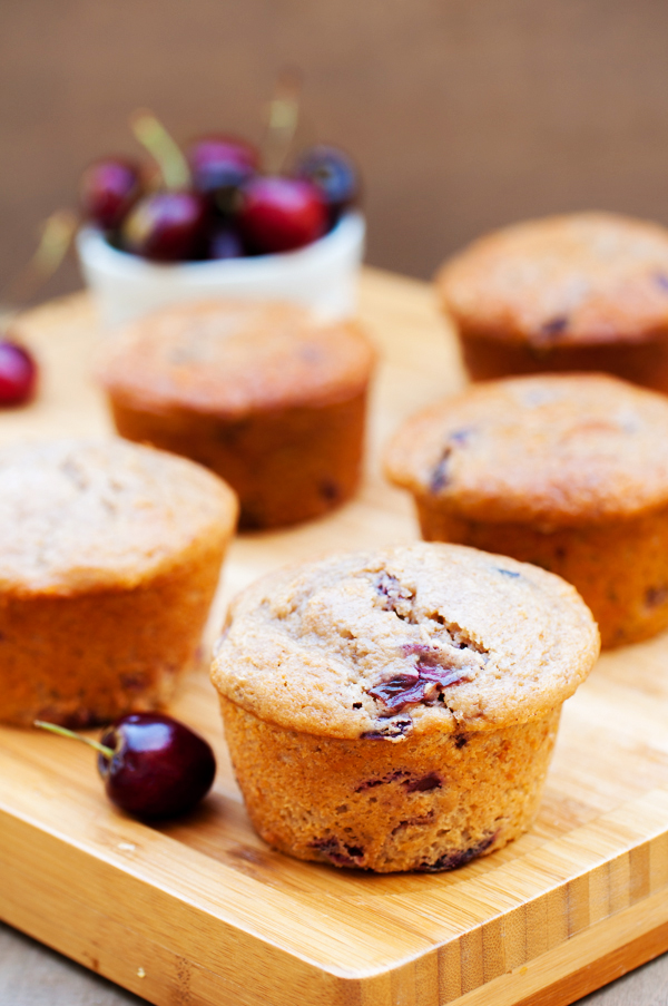 Jumbo Cherry Brown Butter Muffins-25