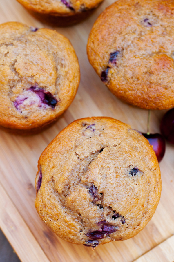 Jumbo Cherry Brown Butter Muffins-30