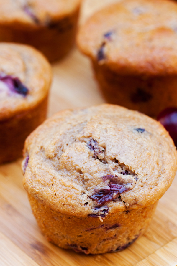 Jumbo Cherry Brown Butter Muffins-32