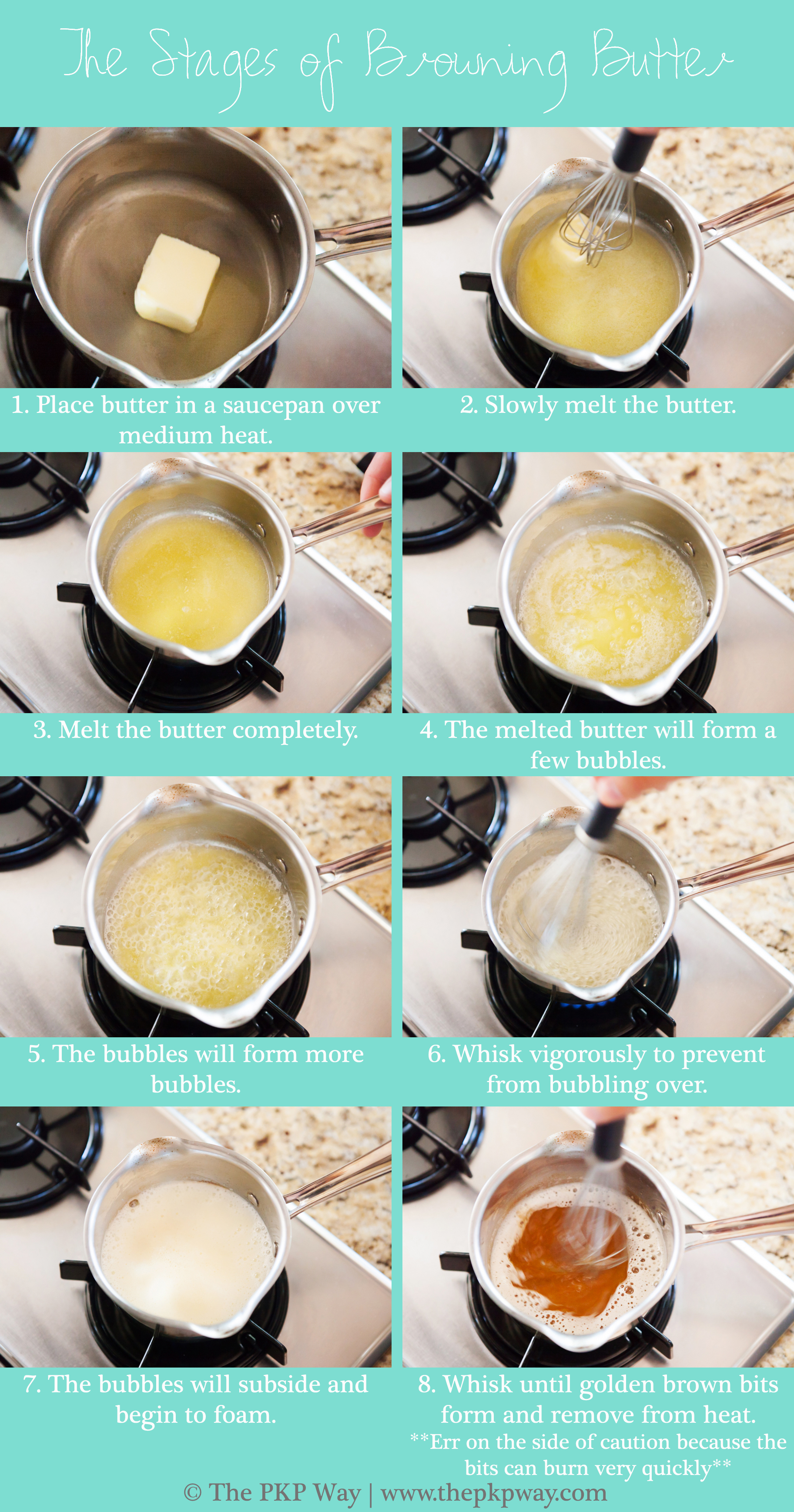 The Stages of Browning Butter