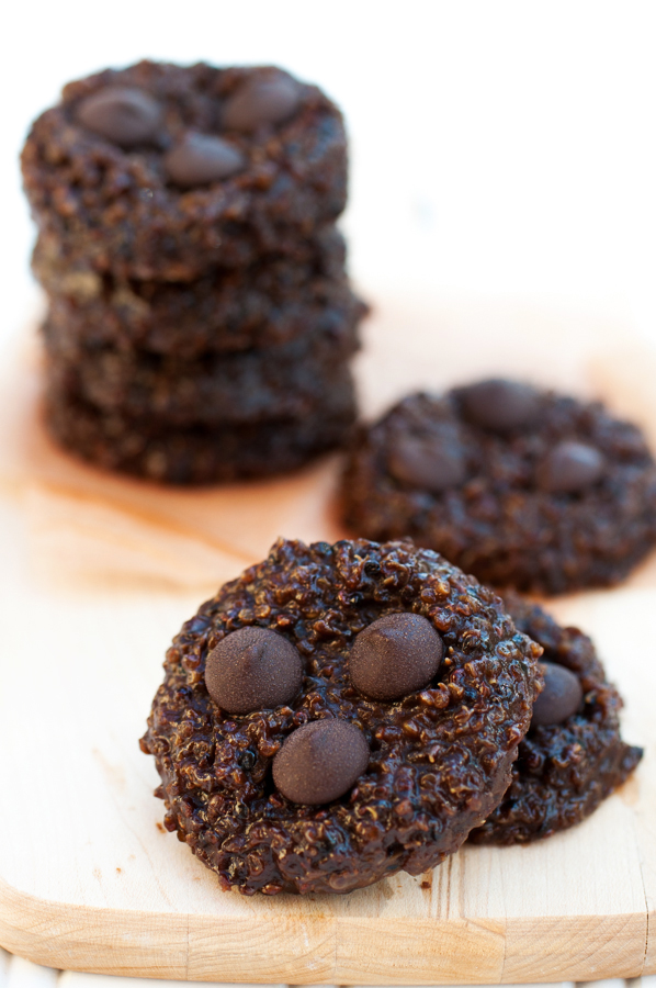 cookie, chocolate, gluten-free, egg-free, quinoa