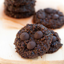 cookie, chocolate, gluten-free, egg-free, quinoa