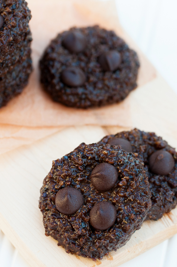 cookie, chocolate, gluten-free, egg-free, quinoa