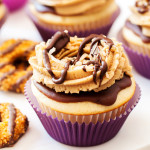 samoa, caramel delites, cupcakes, girl scout cookies, caramel, ganache, coconut, chocolate