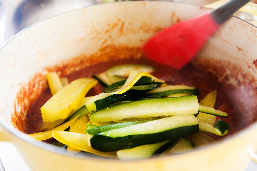 tikka masala, salmon, zucchini, tomatoes, chinese five spice, garam masala