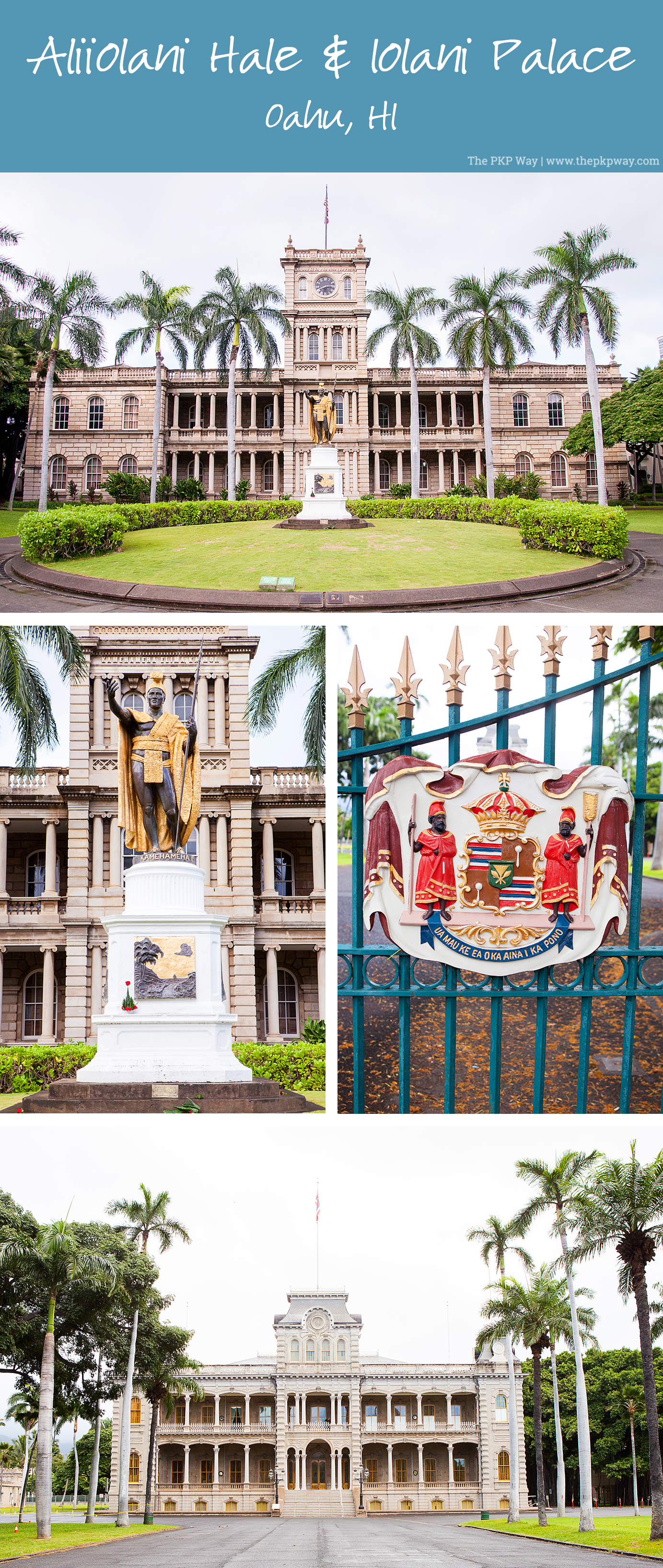 Oahu, Hawaii, Aliiolani Hale, Iolani Palace, King Kamehameha