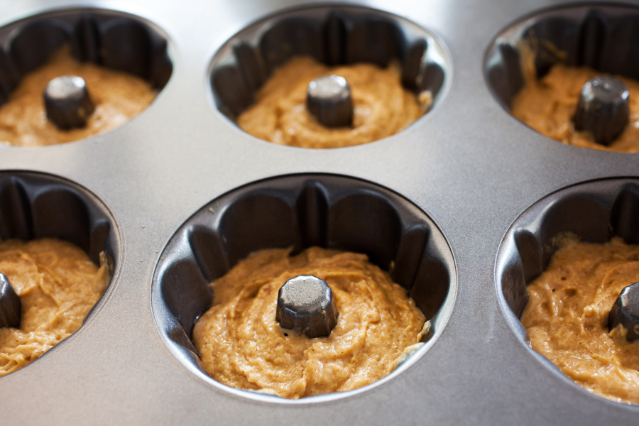 Brown butter baked pumpkin donut crullers. Who says you need a donut pan to bake donuts?