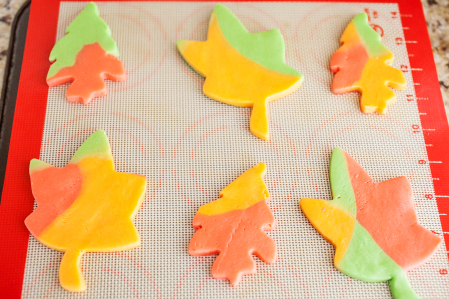 sugar cookies, fall, leaves, holiday baking, autumn