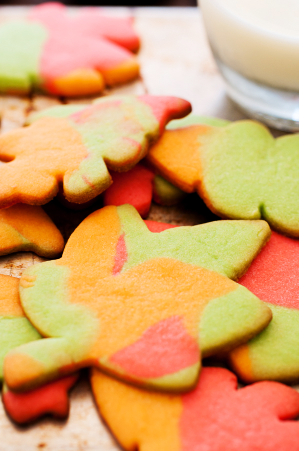 sugar cookies, fall, leaves, holiday baking, autumn