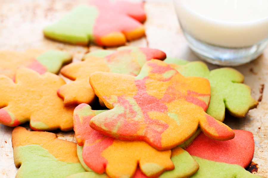 sugar cookies, fall, leaves, holiday baking, autumn