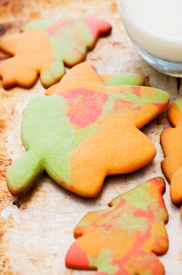 sugar cookies, fall, leaves, holiday baking, autumn