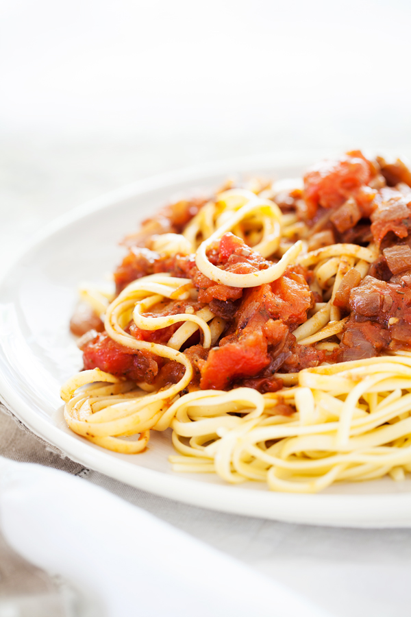 A classic Chunky Marinara Sauce made from fresh tomatoes and seasoned with pantry staples!