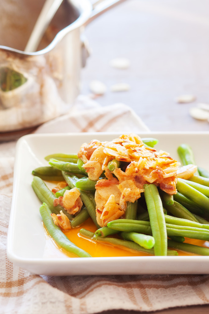 Dress up vegetables and fish with this tangy and spicy amandine! 