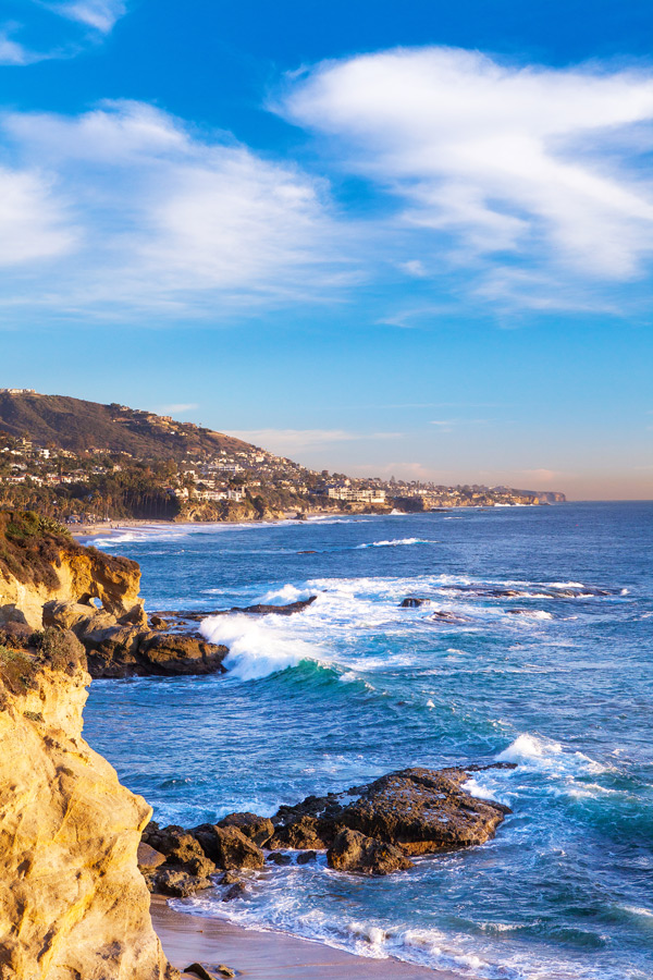 A Walk at Sunset at Laguna Beach 