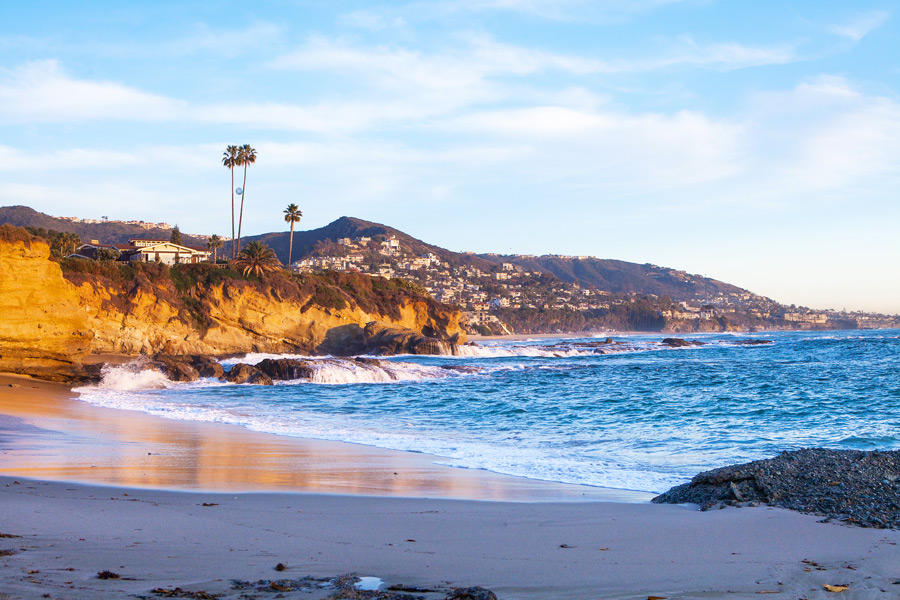 A Walk at Sunset at Laguna Beach 