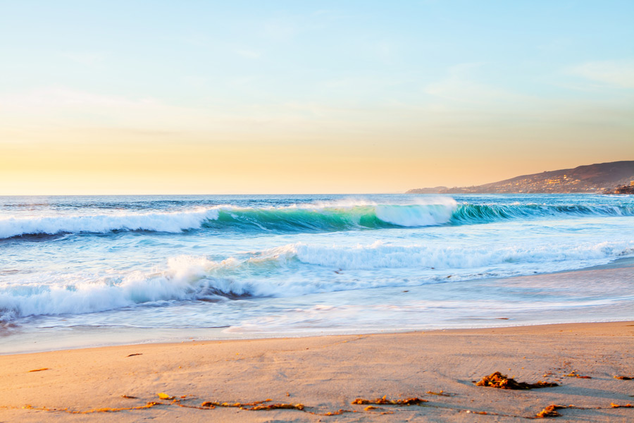 A Walk at Sunset at Laguna Beach 