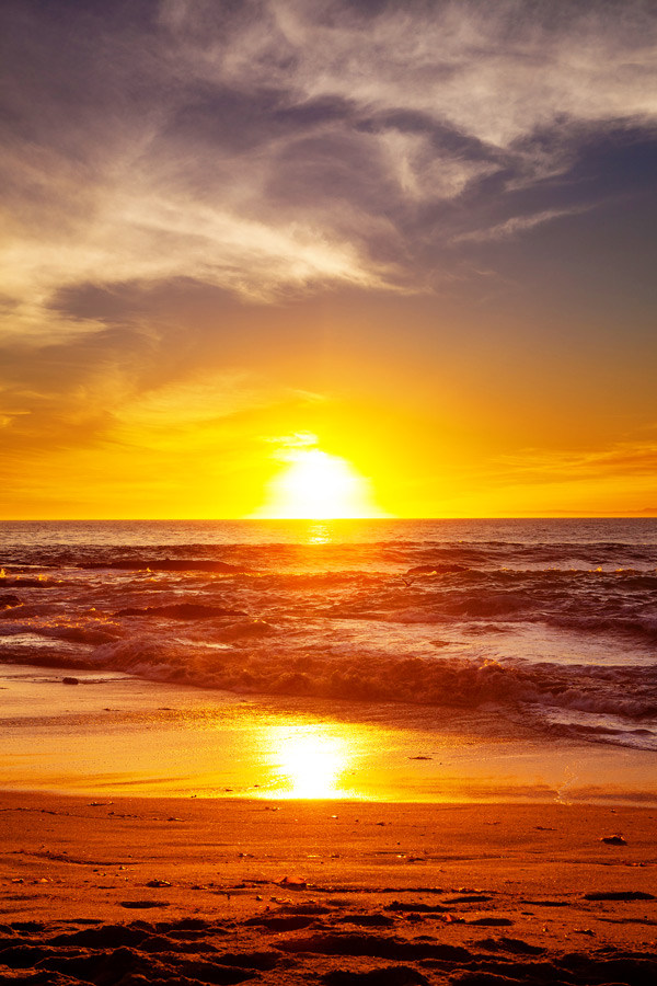 A Walk at Sunset at Laguna Beach 