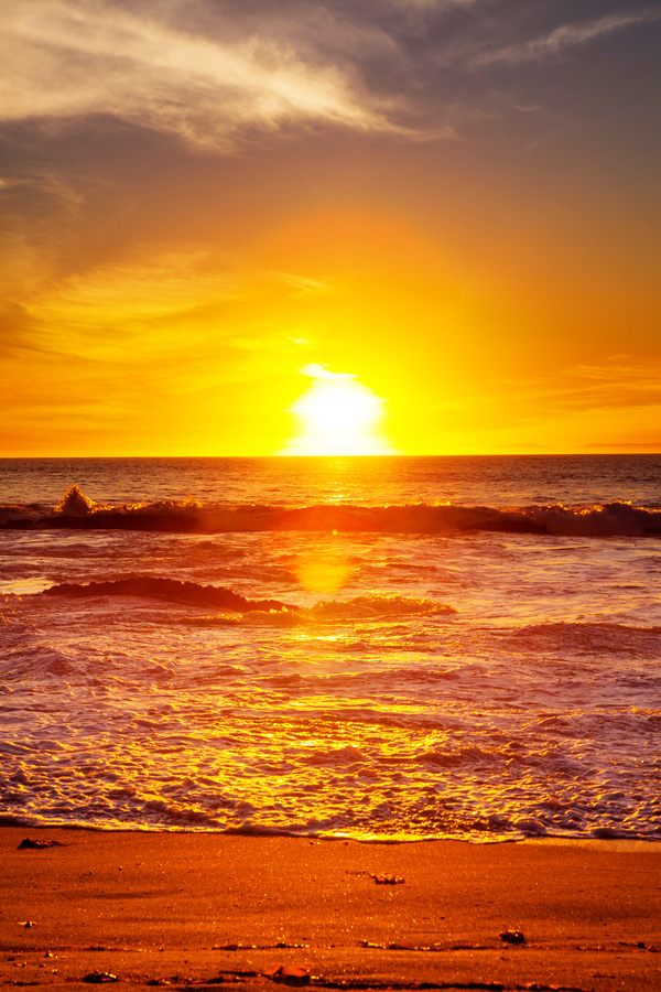 A Walk at Sunset at Laguna Beach 