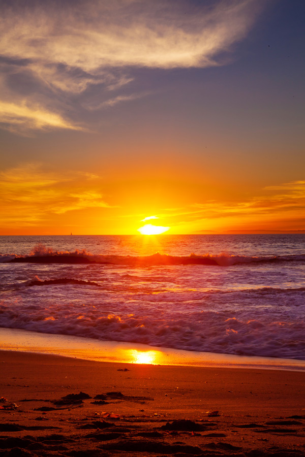 A Walk at Sunset at Laguna Beach 