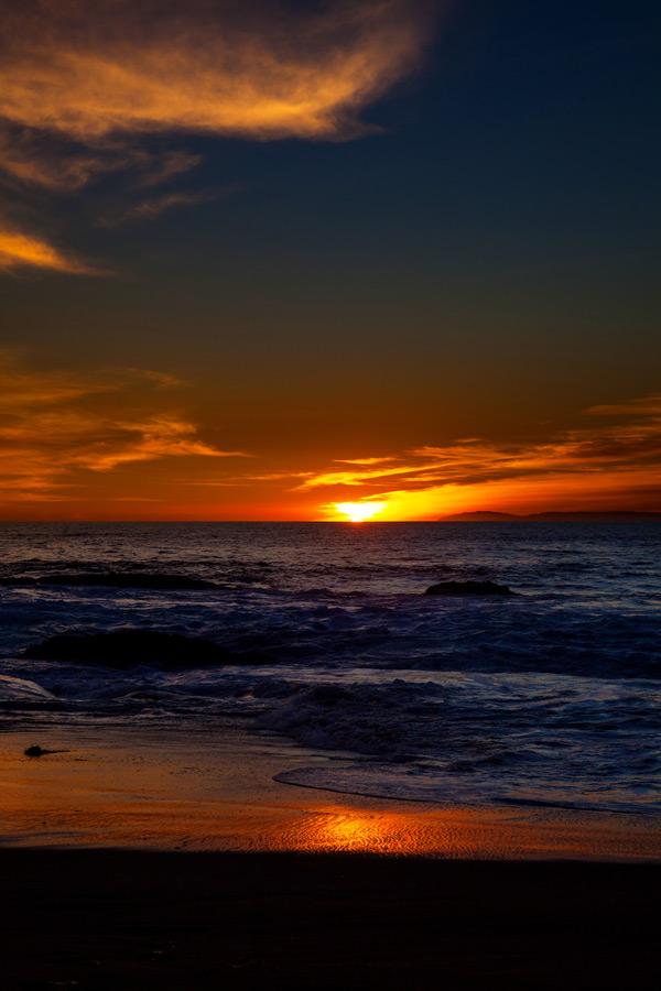 A Walk at Sunset at Laguna Beach 