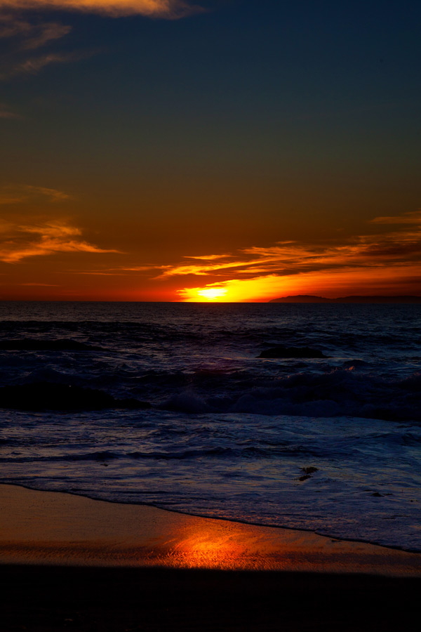 A Walk at Sunset at Laguna Beach 