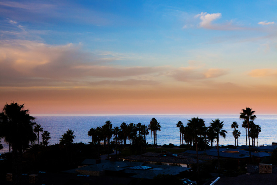 A Walk at Sunset at Laguna Beach 