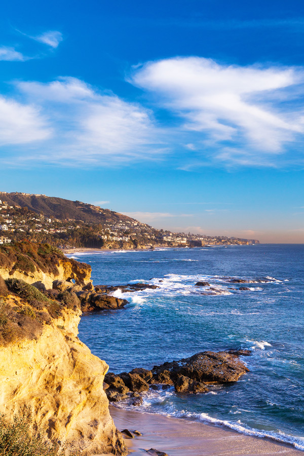 A Walk at Sunset at Laguna Beach 