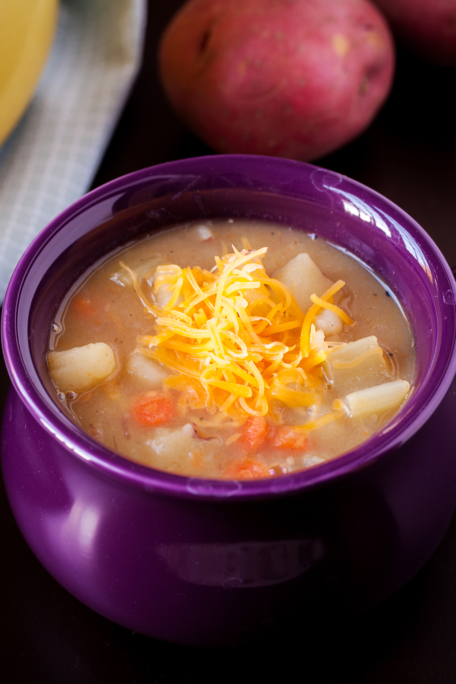 This potato soup will warm and nourish your insides! 