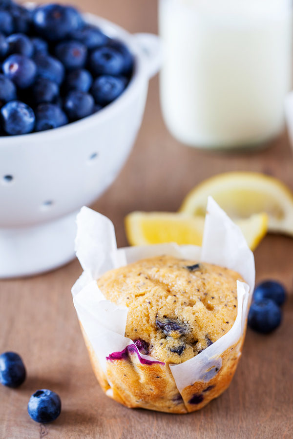 These blueberry lemon muffins are ultra moist, have a punch of lemon flavor, and pops of juicy blueberries in every bite. 