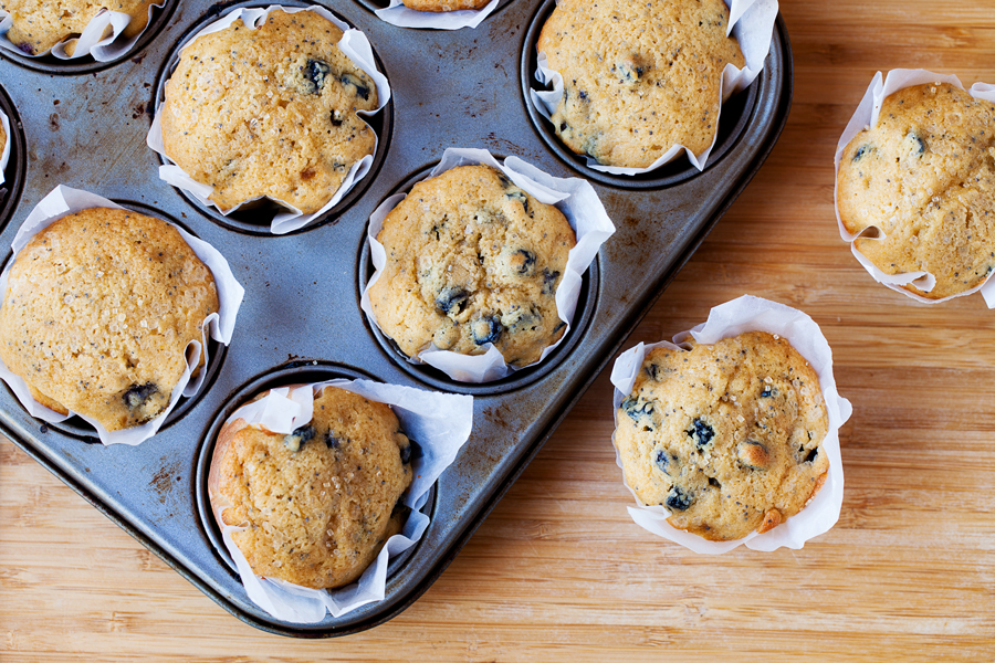 These blueberry lemon muffins are ultra moist, have a punch of lemon flavor, and pops of juicy blueberries in every bite. 