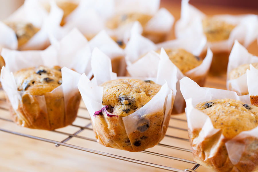 These blueberry lemon muffins are ultra moist, have a punch of lemon flavor, and pops of juicy blueberries in every bite. 