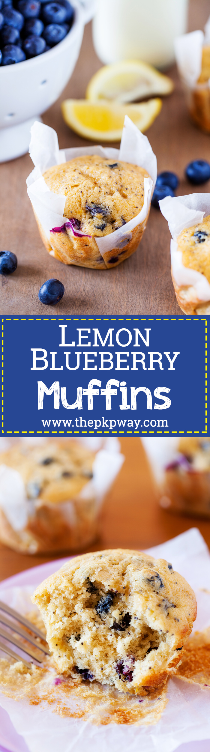 These blueberry lemon muffins are ultra moist, have a punch of lemon flavor, and pops of juicy blueberries in every bite. 