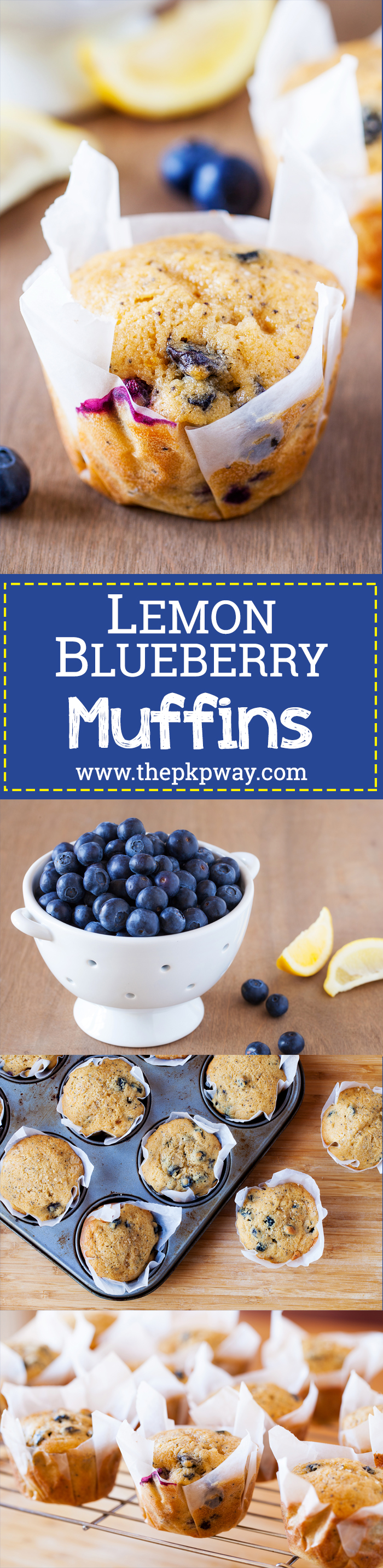 These blueberry lemon muffins are ultra moist, have a punch of lemon flavor, and pops of juicy blueberries in every bite. 