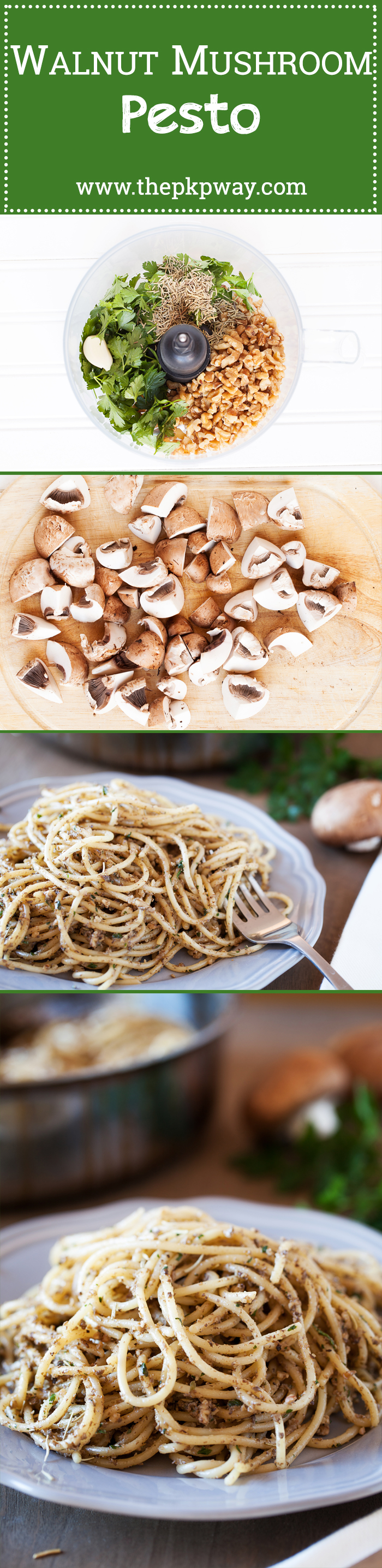 Walnut & Mushroom Pesto - Flavorful, earthy, and impressive enough to be spotted on a fancy schmancy restaurant menu.