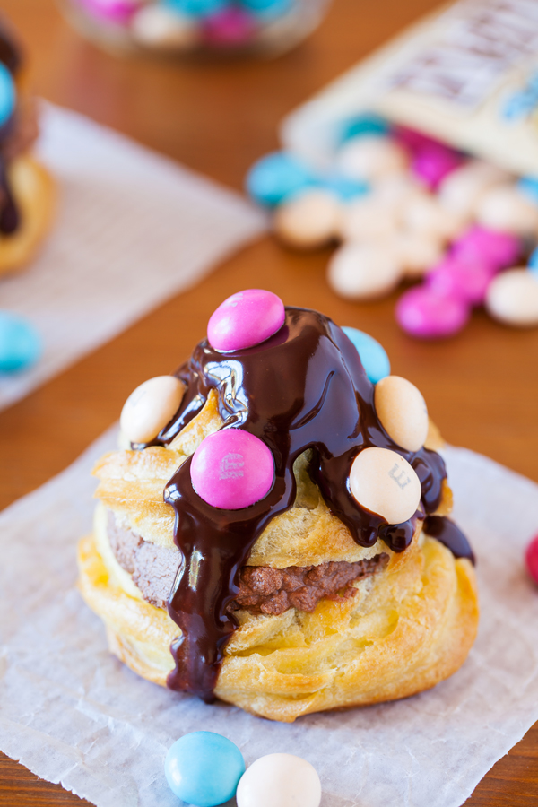 Fun yet elegant French cream puffs to add a little flare to your Easter table.