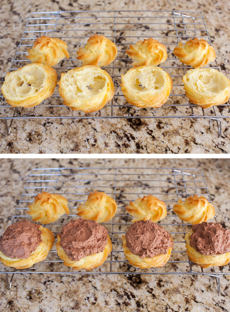 Fun yet elegant French cream puffs to add a little flare to your Easter table.