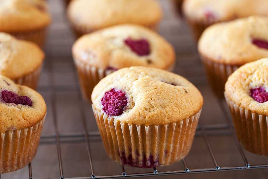 Game-changing raspberry muffins. These raspberry muffins have a special ingredient that amplifies the raspberry flavor and intensifies the sweet muffin aroma. 