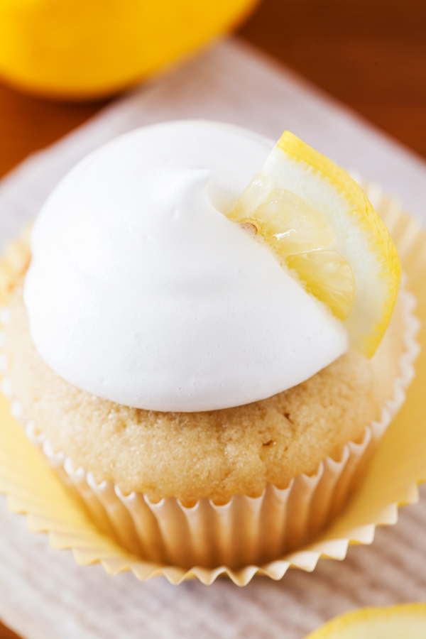 These Lemon Meringue Cupcakes are moist, have a tightly packed crumb, a punch of lemony flavor, and are topped with a light and fluffy lemon meringue icing. Perfect for celebrations and gatherings during these warmer months.