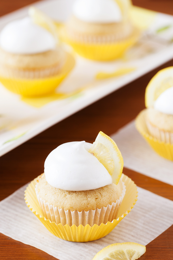 These Lemon Meringue Cupcakes are moist, have a tightly packed crumb, a punch of lemony flavor, and are topped with a light and fluffy lemon meringue icing. Perfect for celebrations and gatherings during these warmer months.