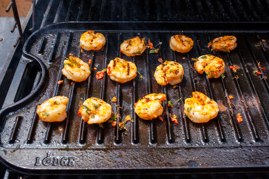 Grilled Mediterranean shrimp atop a crispy TRISCUIT cracker, sprinkled with tangy feta and dolloped with Kalamata olive aioli make these Mediterranean Shrimp Bites the perfect off-the-grill summer appetizer. 