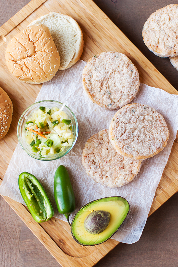 These Alaskan Pollock Burgers with Pineapple and Jalapeño Slaw are a healthy alternative to a regular burger yet just as delicious as an item on the menu of a gourmet burger restaurant.