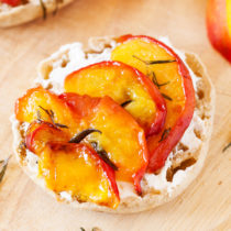 Learn how to achieve perfect peach slices for use in these Baked Peaches Breakfast Toasts and all of your favorite peach recipes.