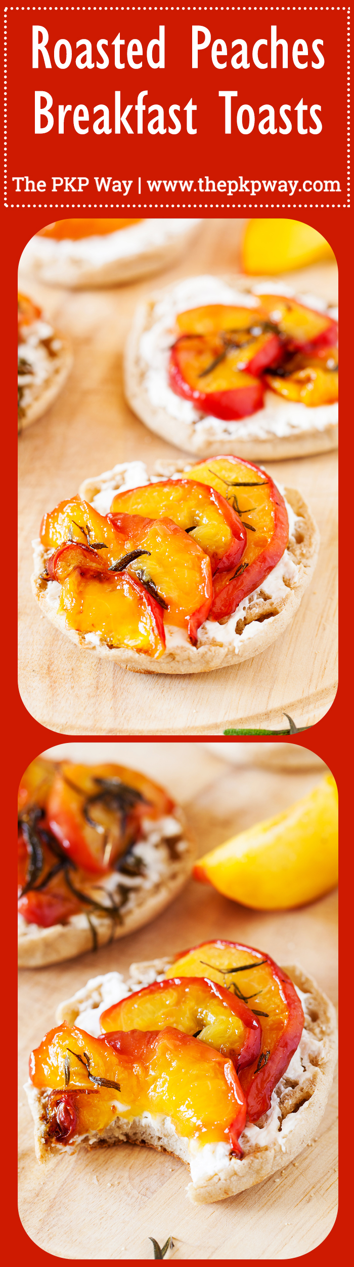 Learn how to achieve perfect peach slices for use in these Baked Peaches Breakfast Toasts and all of your favorite peach recipes.