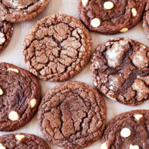 These Chocolate Cookies are soft and chewy and with just one Chocolate Cookie Dough, you can make three kinds of cookies!