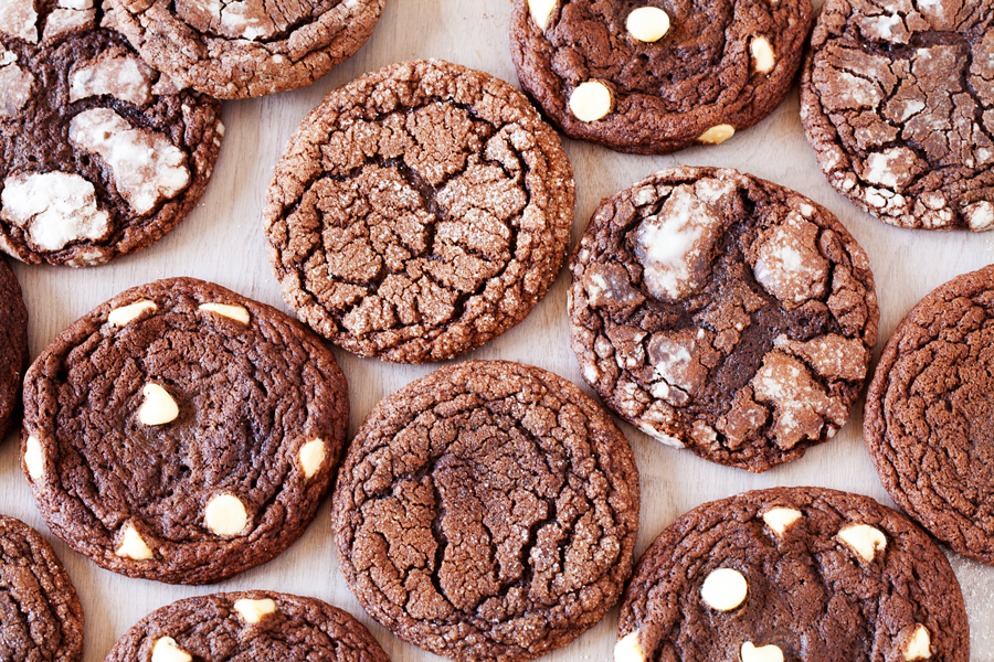 These Chocolate Cookies are soft and chewy and with just one Chocolate Cookie Dough, you can make three kinds of cookies!