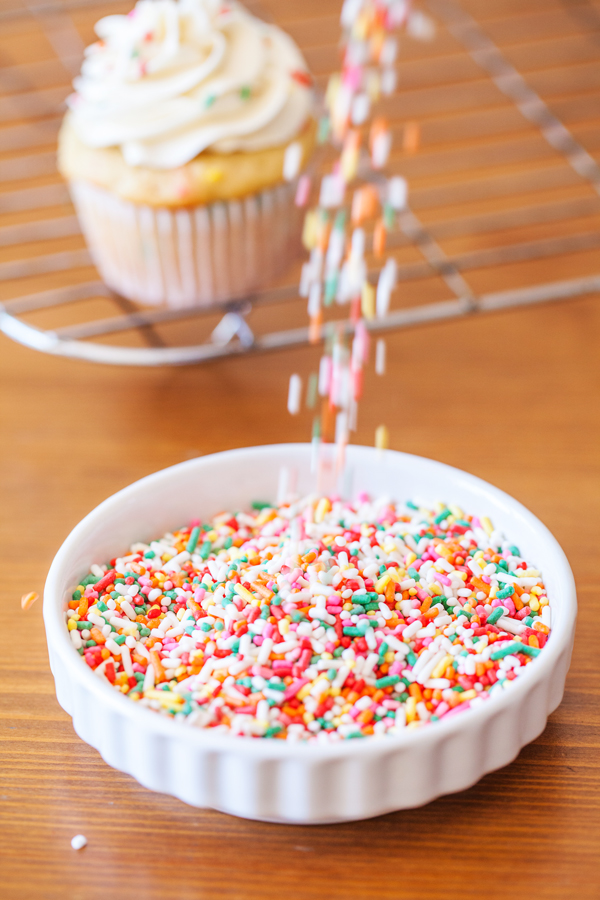 These Funfetti Cupcakes for Two are soft, fluffy, and perfect for moments when you just have to have a cupcake! Enjoy one and share the other (or save it for later).